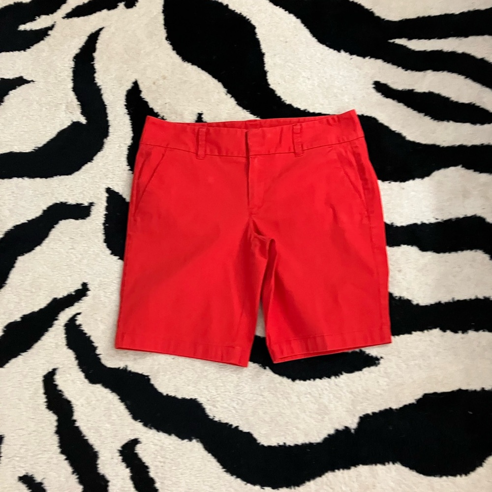 J. Crew Red Frankie Shorts